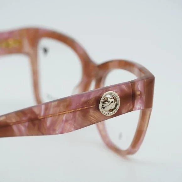 Longchamp LO2743 259 Eyeglasses Marble Rose 52mm Cat Eye Frame